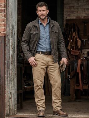 Wrangler Carpenter Jeans Men's 38x30 Work Pants 1094LXWCK Khaki